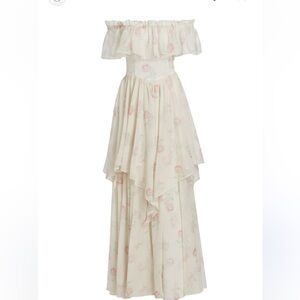 LoveShackFancy tiered floral dress